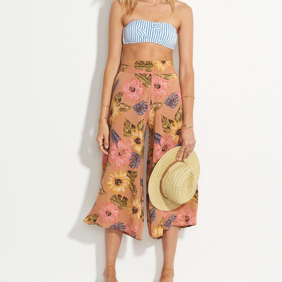 Billabong Pants - Billabong🌈Can It Be Again Floral Culottes